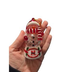 Vintage Nebraska Huskers LED Color-Changing Snowglobe Ball Ornament Sports